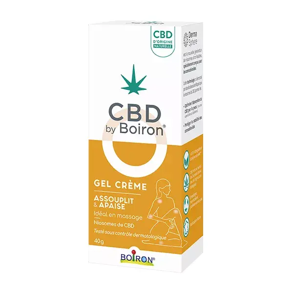 CBD By Boiron Gel Crème Assouplit et Apaise 40G