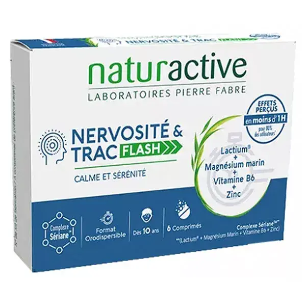 Naturactive Nervosité & Trac Flash Complexe Seriane 6 comprimés