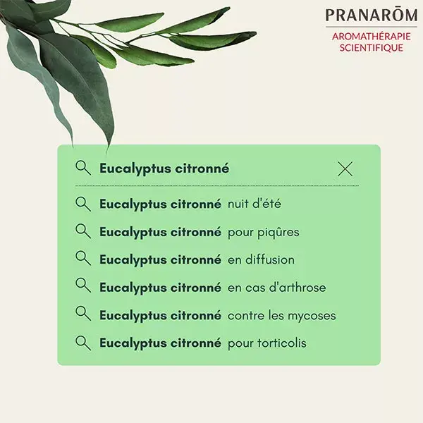 Pranarom Huile Essentielle Eucalyptus Citronné Bio 30ml