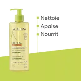 A-Derma Exomega Control Huile Lavante Émolliente Anti-Grattage 500ml