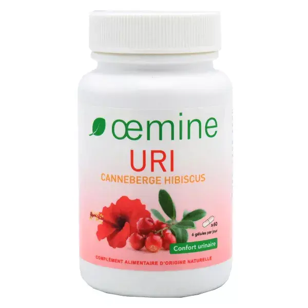 Oemine Confort Urinaire Uri Canneberge Hibiscus 60 gélules