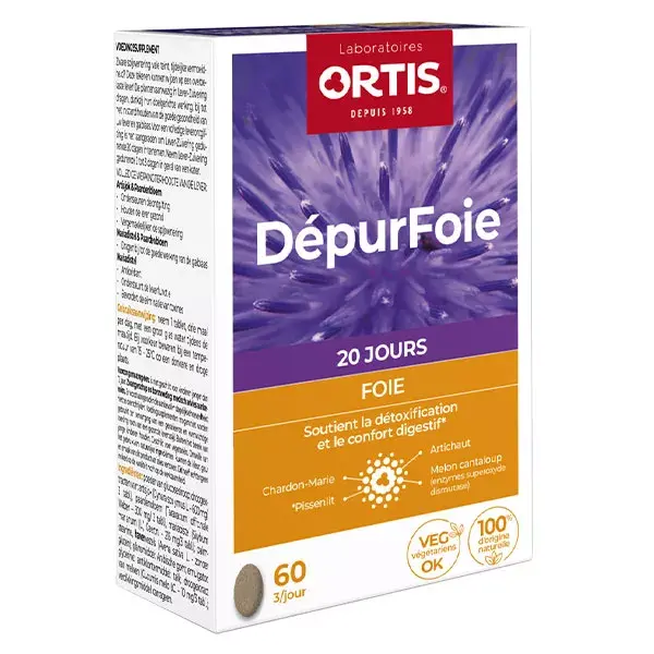 Ortis Digestion DépurFoie Foie 60 comprimés