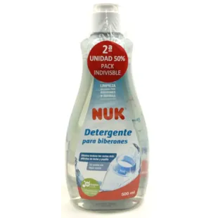 Nuk Detergente Limpiabiberones 2x500 ml 2ª al 50%