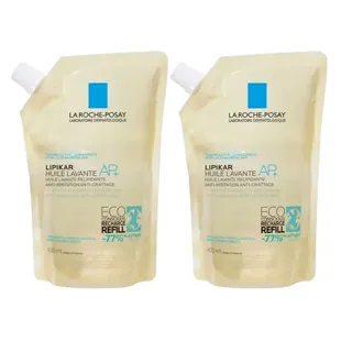 La Roche Posay Lipikar Olio Detergente AP+ Anti-Irritazione Eco Ricarica Confezione da 2 x 400 ml