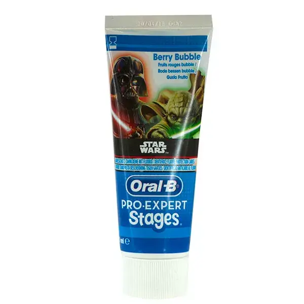 Stage di Oral B Pro Expert Star Wars frutta rosso dentifricio 75ml di bolla