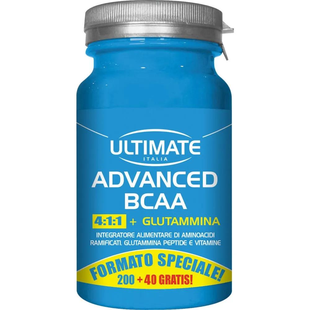 Ultimate BCAA Caplets PROMO Integratore di Aminoacidi Ramificati 200 Capsule + 40 Gratis