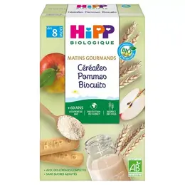 Hipp Bio Matins Gourmands Céréales Pommes Biscuits +8m 250g