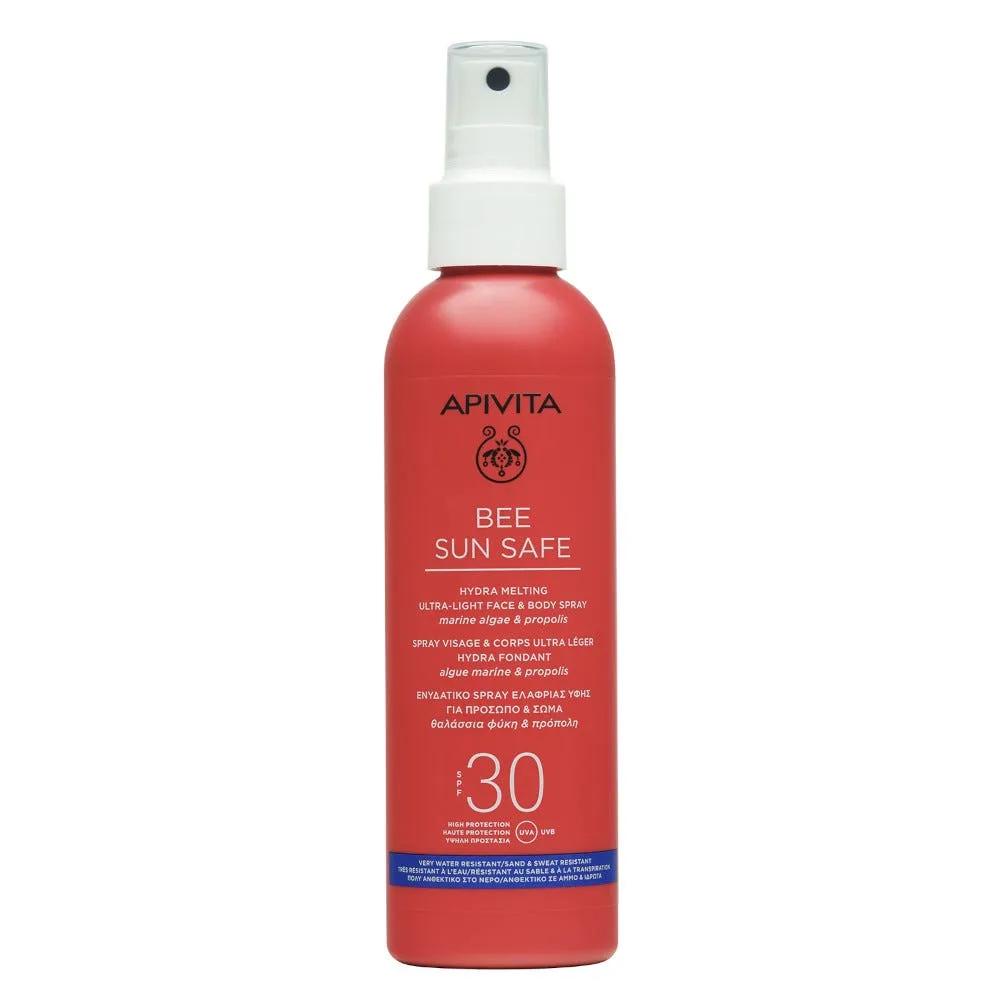 Apivita Bee Sun Safe Spray Hydra Melting Viso e Corpo Ultra-Leggero SPF30 200 ml