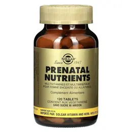 Solgar Prenatal Nutrients 120 comprimés