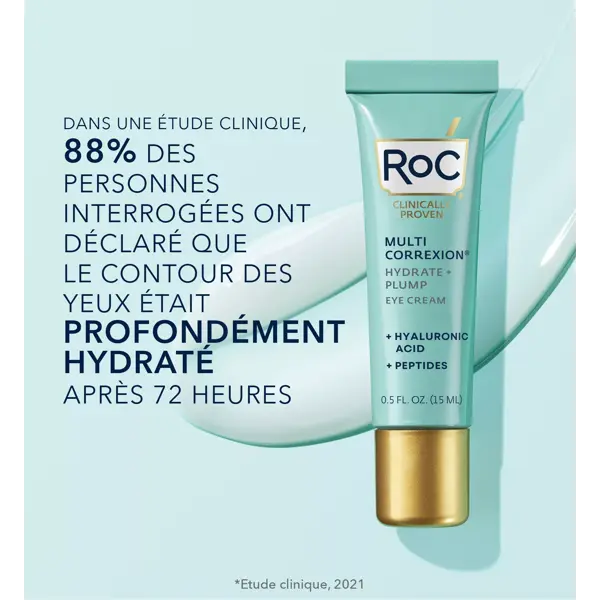 Roc Multi Correxion Hydrater + Repulper Crème pour les Yeux 15ml