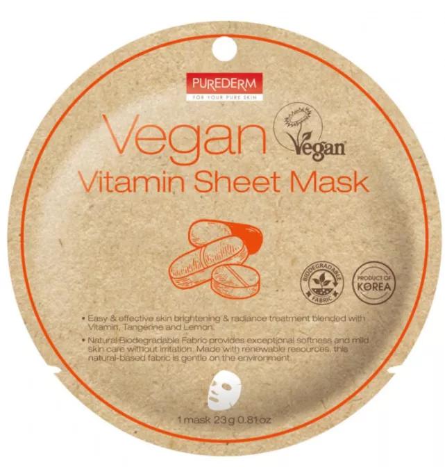 Purederm Máscara de Folha de Vitamina Vegana 1ud