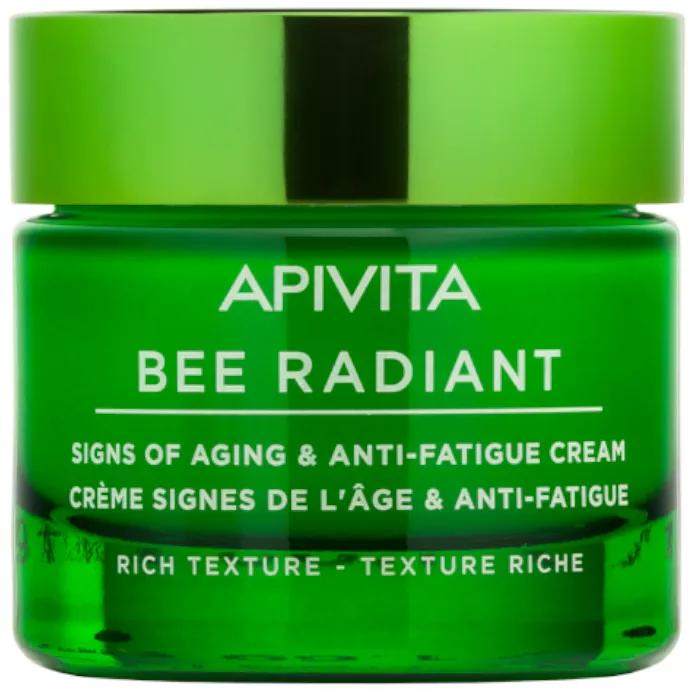 Apivita Bee Radiant com Extrato de Própolis Textura Rica Normal  Pele Normal e Seca 50ml