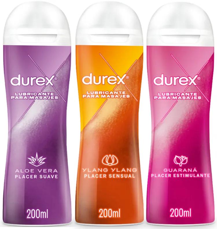 Durex Play Lubricants Aloe Vera + Ylang Ylang + Guarana 3x200ml