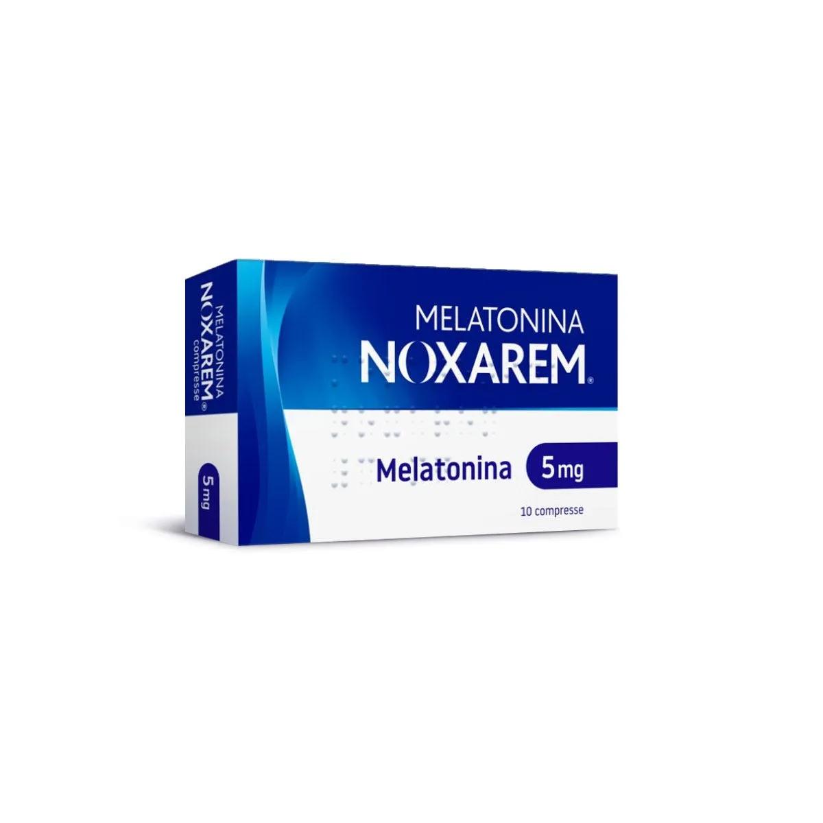 Melatonina Noxarem 5mg Per Riposo Notturno e Jet Lag 30 Compresse