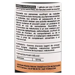 Nat & Form Mélatonine liposomale sommeil 30 gélules