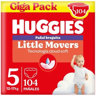 Huggies Little Movers Disney Pull-Up Diapers Size 5 (12-17 kg) 104 Units
