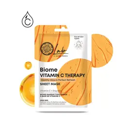 Lab Masque en tissu visage Vitamine C usage unique