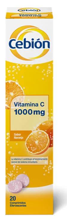 Mercks Cebion Vitamina C 1000 mg 20 Comprimidos