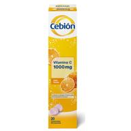 Cebion Vitamina C 1000 mg Defensas Sabor Naranja 20 Comprimidos Efervescentes