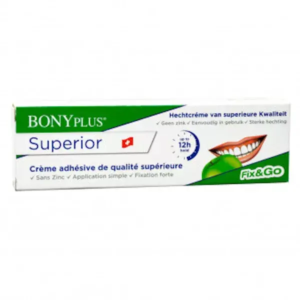 Bonyf Bonyplus Crème Adhésive 12h pour Prothèse Dentaire 40g