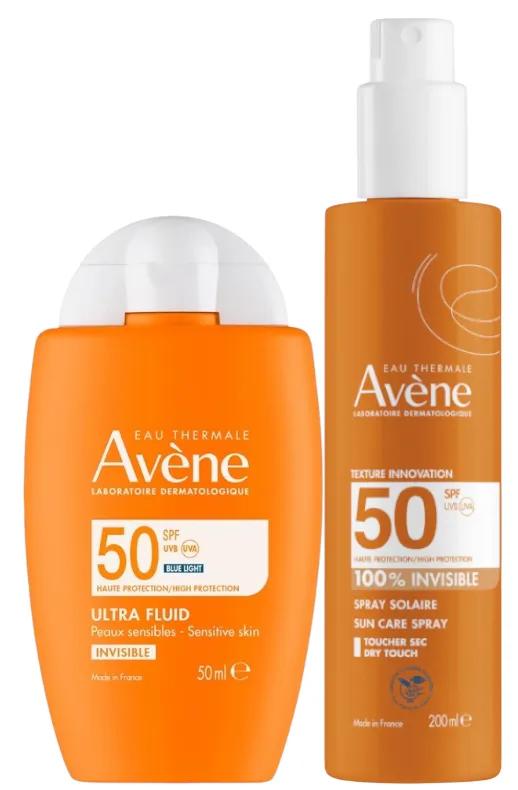 Avène Ultra Fluid Invisible SPF50 50 ml + Spray 200 ml
