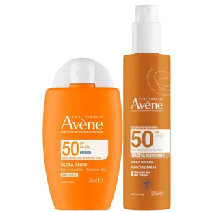 Avène Ultra Fluid Invisible SPF50 50 ml + Spray 200 ml