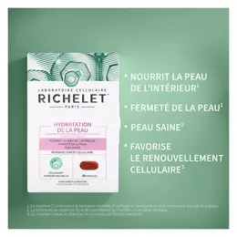 RICHELET Hydratation de la Peau, Complément Alimentaire, 30 Capsules