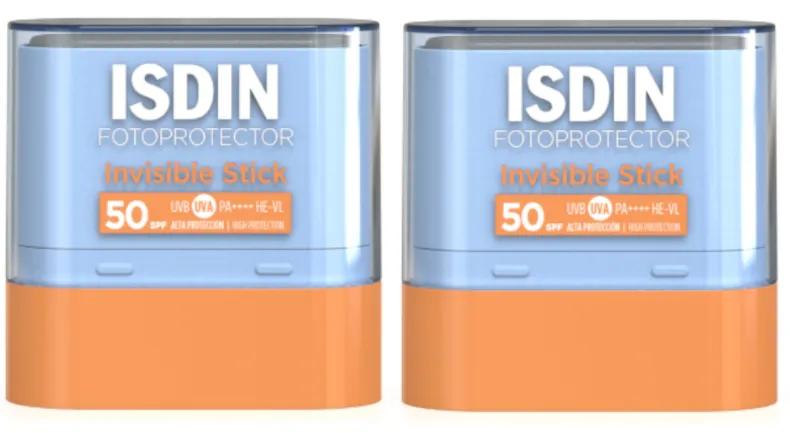 Isdin Invisible Stick SPF50+ 2x10 gr