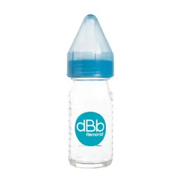 dBb Remond Biberon Jus de Fruit Régul'Air Verre Bleu Translucide 110ml