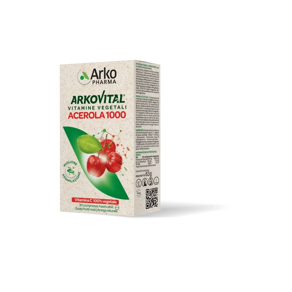 Arkovital Acerola 1000 Integratore 30 Compresse Masticabili