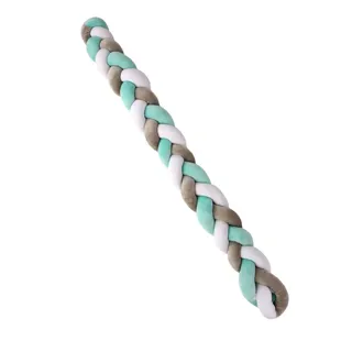 Decorative Braid Twist Turquoise + Gray + White Plastimyr 120 cm