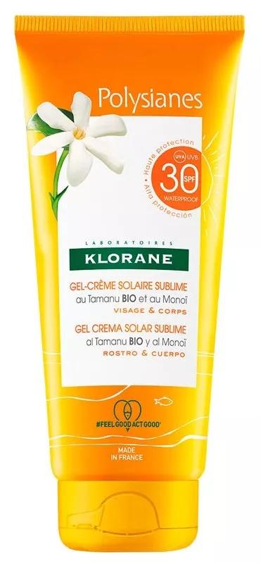 Klorane Polysianes Sublime Cream Gel SPF30 Gesicht und Körper 200ml