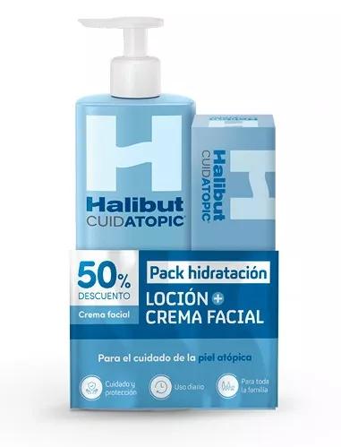 Heilbutt CuidAtopic Pack Körperlotion 400 ml + Gesichtscreme 50 ml