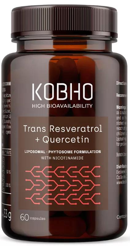 Kobho Labs Trans Resvératrol + Quercétine 60 gélules