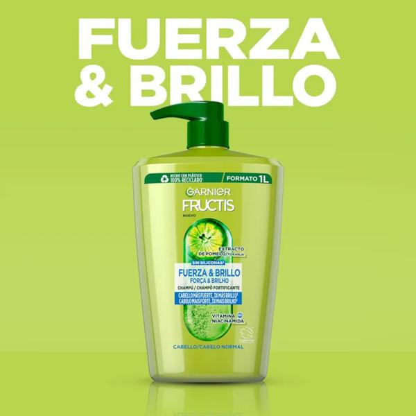 Garnier Fructis Shampoo Forza e Lucentezza per Capelli Normali 360 ml