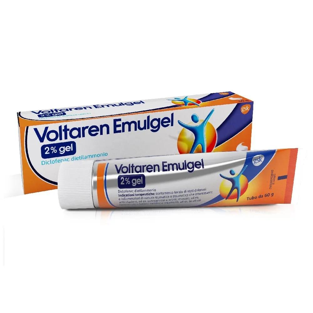 Voltaren Emulgel 2% Antinfiammatorio Diclofenac Dolori Articolari Mal di Schiena Gel 60 g