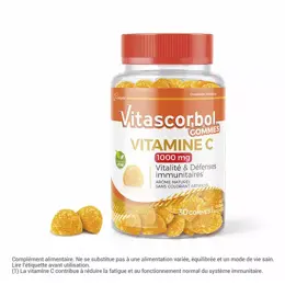 Vitascorbol Gommes Vitamine C 1000mg 30 gommes