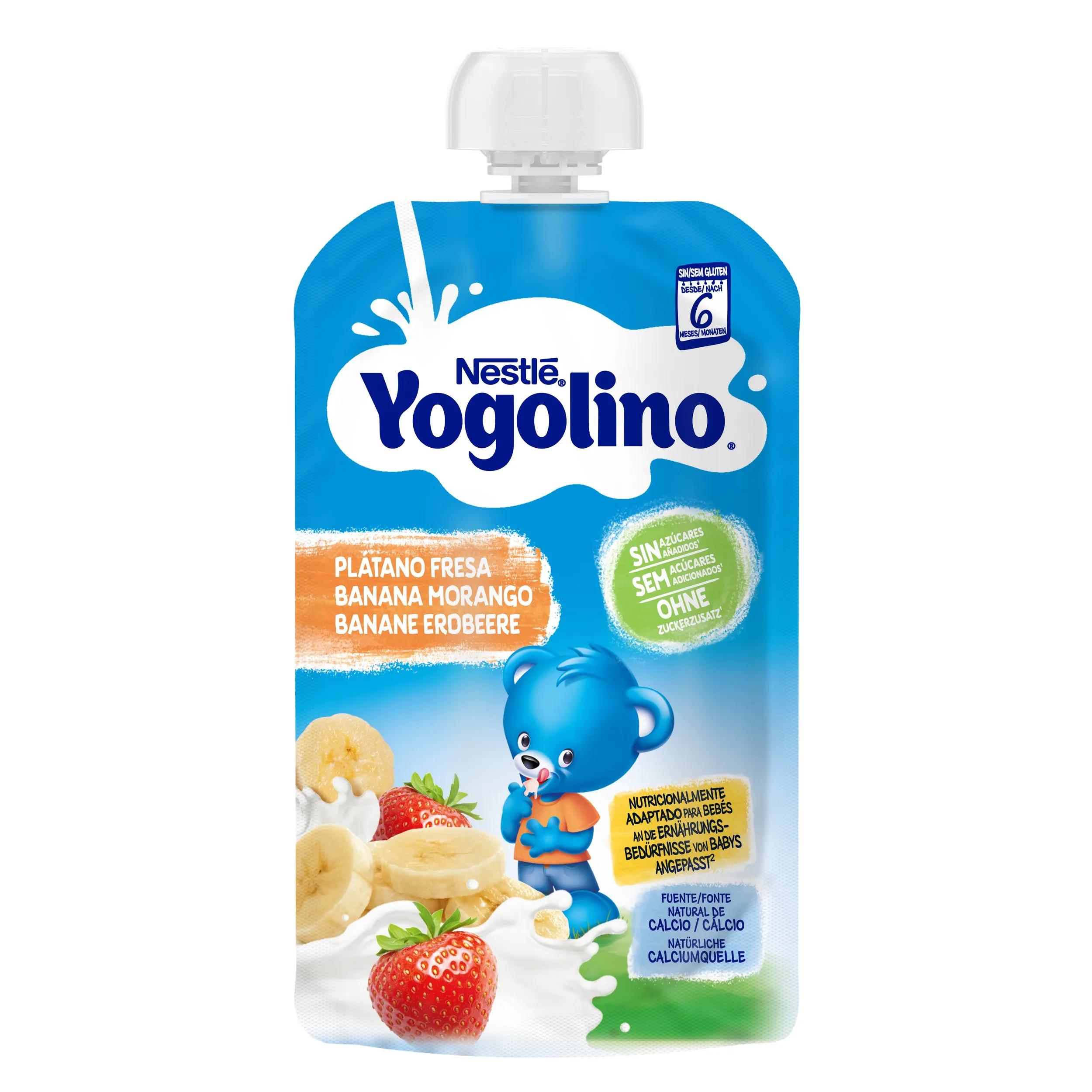 Nestlé Yogolino Erdbeer- und Bananenbeutel +6m 100 gr