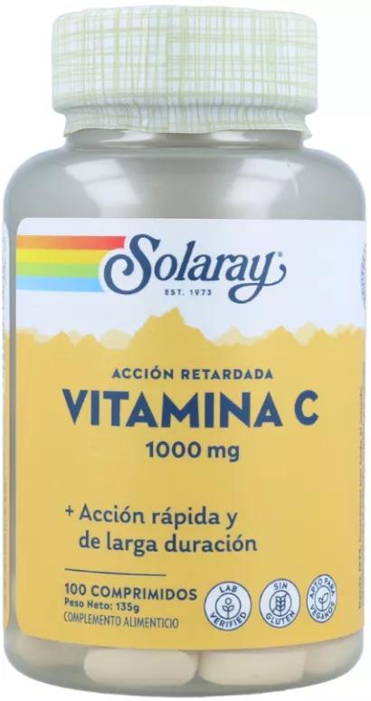 Solaray Vitamina C Ação Atrasada 1000mg 100 Comprimidos 