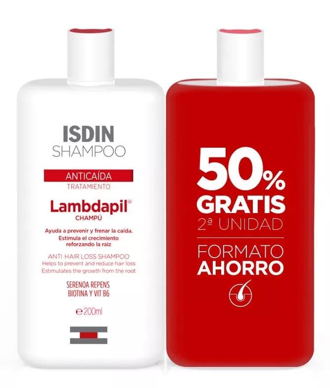Lambdapil Shampoo gegen Haarausfall 200 ml ISDIN DUPLO 50 % Rabatt 2. Einheit