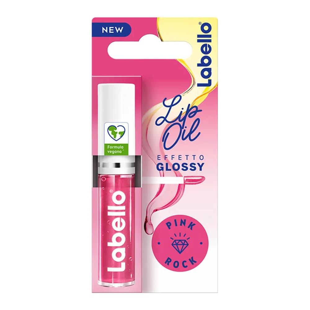 Labello Lip Oil Effetto Glossy Pink Rock  Lucidalabbra Colorato Volumizzante e Idratante 5.5 ml