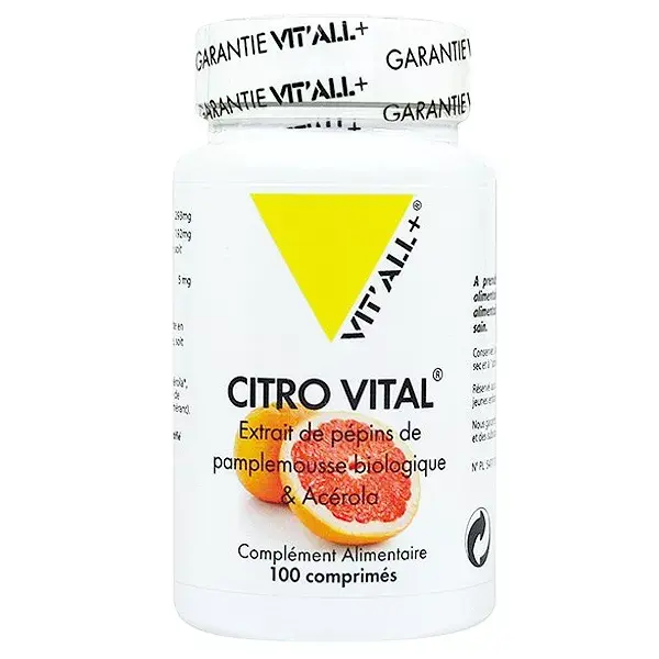 Vit'all+ Citro Vital Bio 100 comprimés