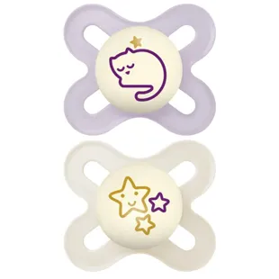 MAM Original Start Night Pacifier Matte Pink 0-2m 2 units