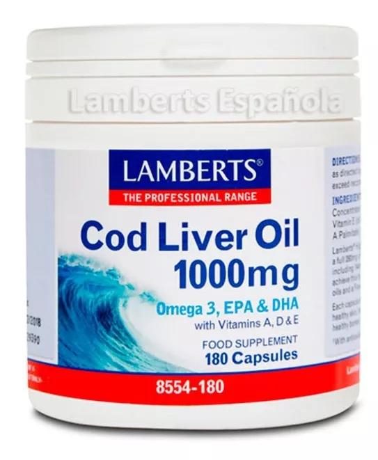 Lamberts Aceite de Hígado de Bacalao 1000mg 180 Comprimidos