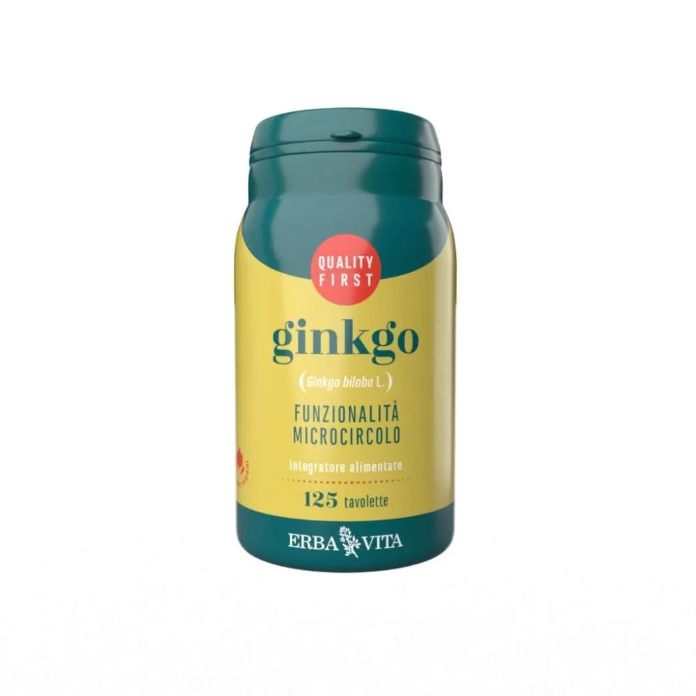 Erba Vita Ginkgo Biloba Integratore Microcircolo 125 Tavolette