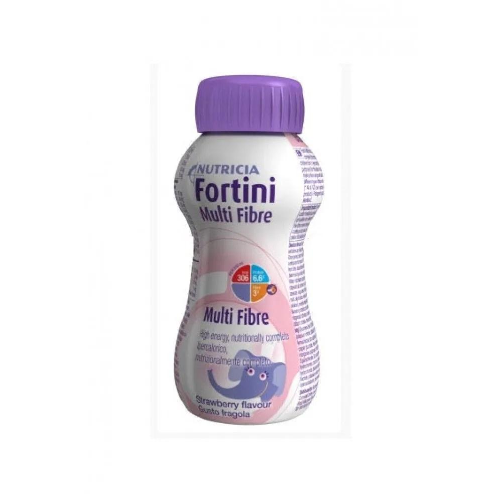 Fortini Multi Fibre Integratore Nutrizionale Gusto Fragola 200 ml