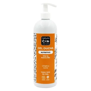 Natura Bio Cosmetics Nourishing Shower Gel Honey and Oats 740 ml
