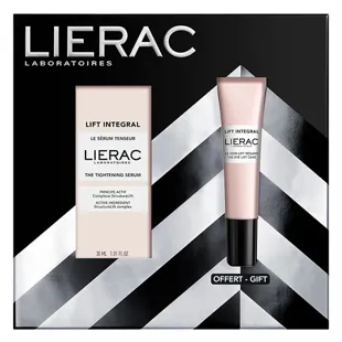 Cofanetto regalo di Natale Lierac Lift Integral: siero rassodante 30 ml + trattamento lifting contorno occhi 15 ml