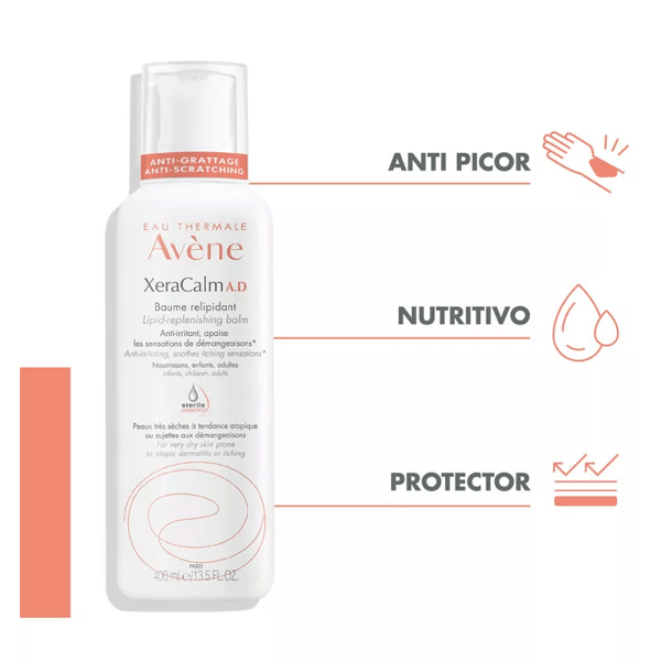 Herlipiderende balsem Avène XeraCalm AD 400 ml