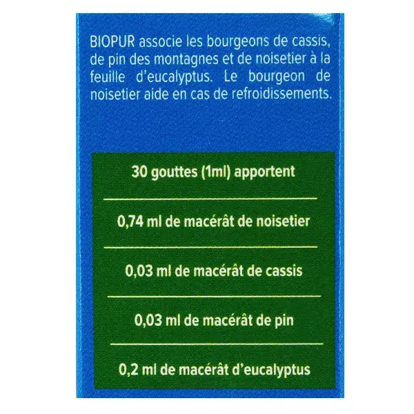 Biopur Active Système Respiratoire Bio 30ml